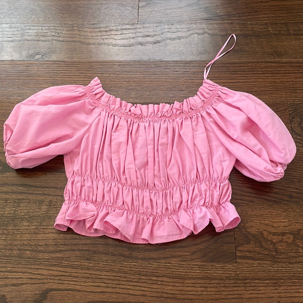 Zara poplin top